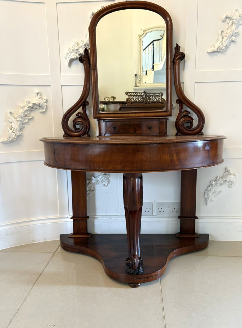 Antique Victorian Quality Mahogany Dressing Table - Image 7